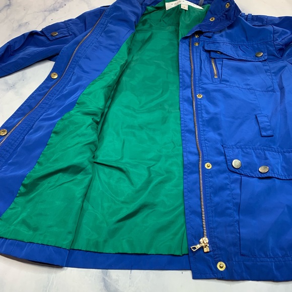 Trina Turk Hamptons Anorak Jacket Windbreaker Blue - Picture 5 of 8
